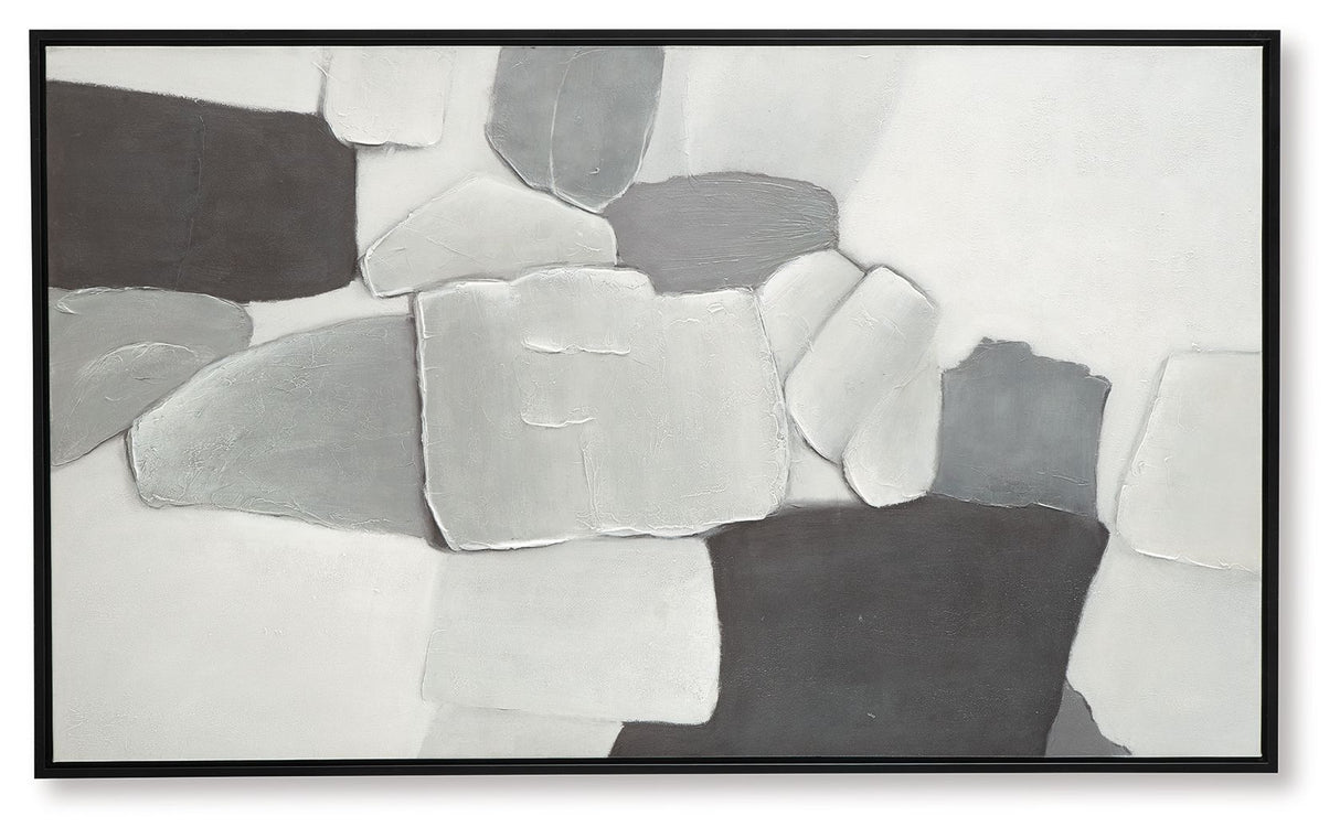 Adilson - White / Gray / Black - Wall Art