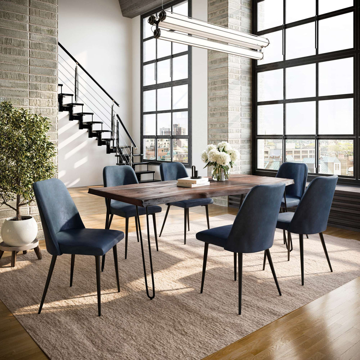 Nature's Edge - Dining Set - Slate