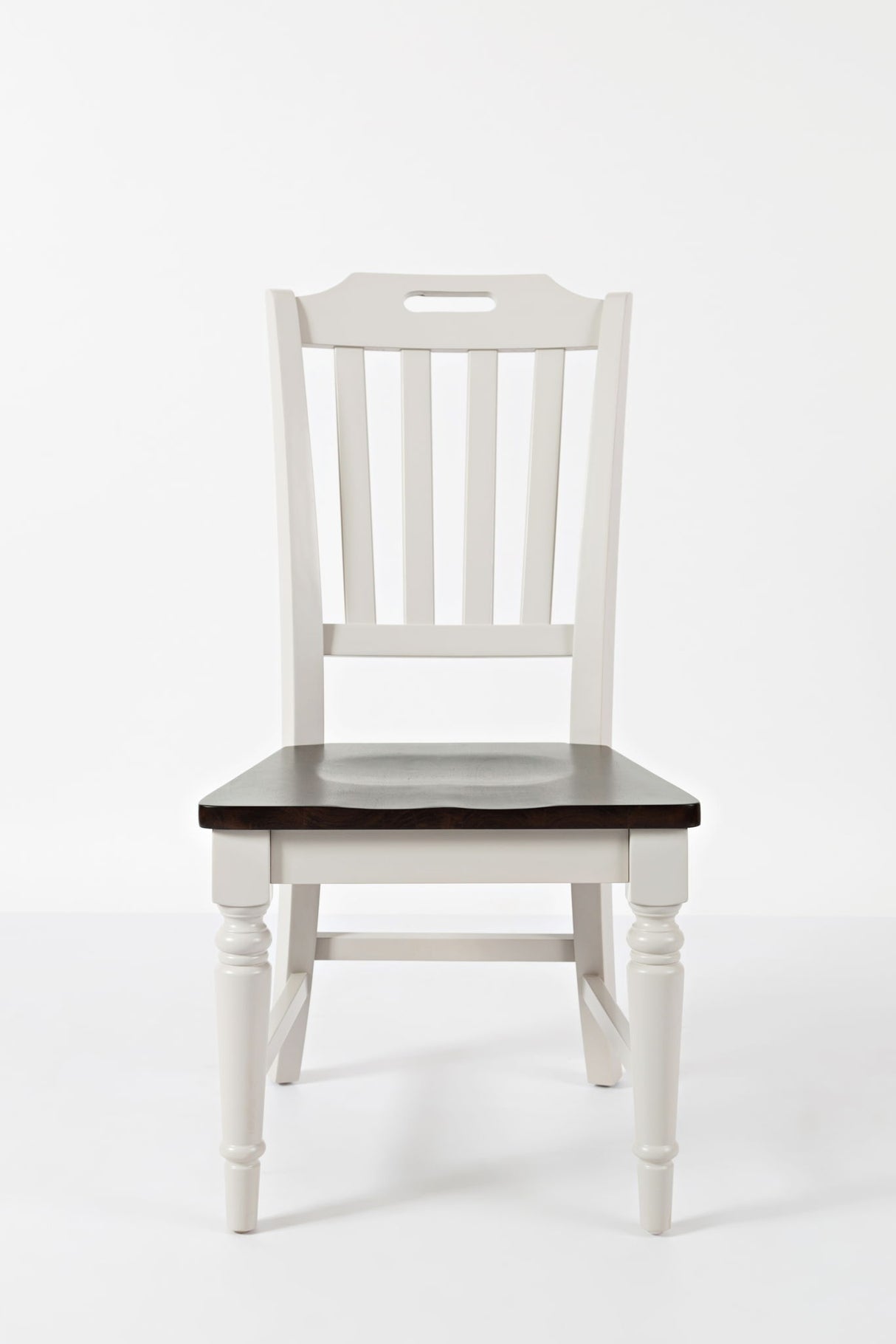 Orchard Park - Slatback Chair (Set of 2) - Soft Gray / Dark Brown