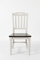 Orchard Park - Slatback Chair (Set of 2) - Soft Gray / Dark Brown