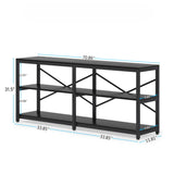 Console Table With X Back Design, Extra Long Storage