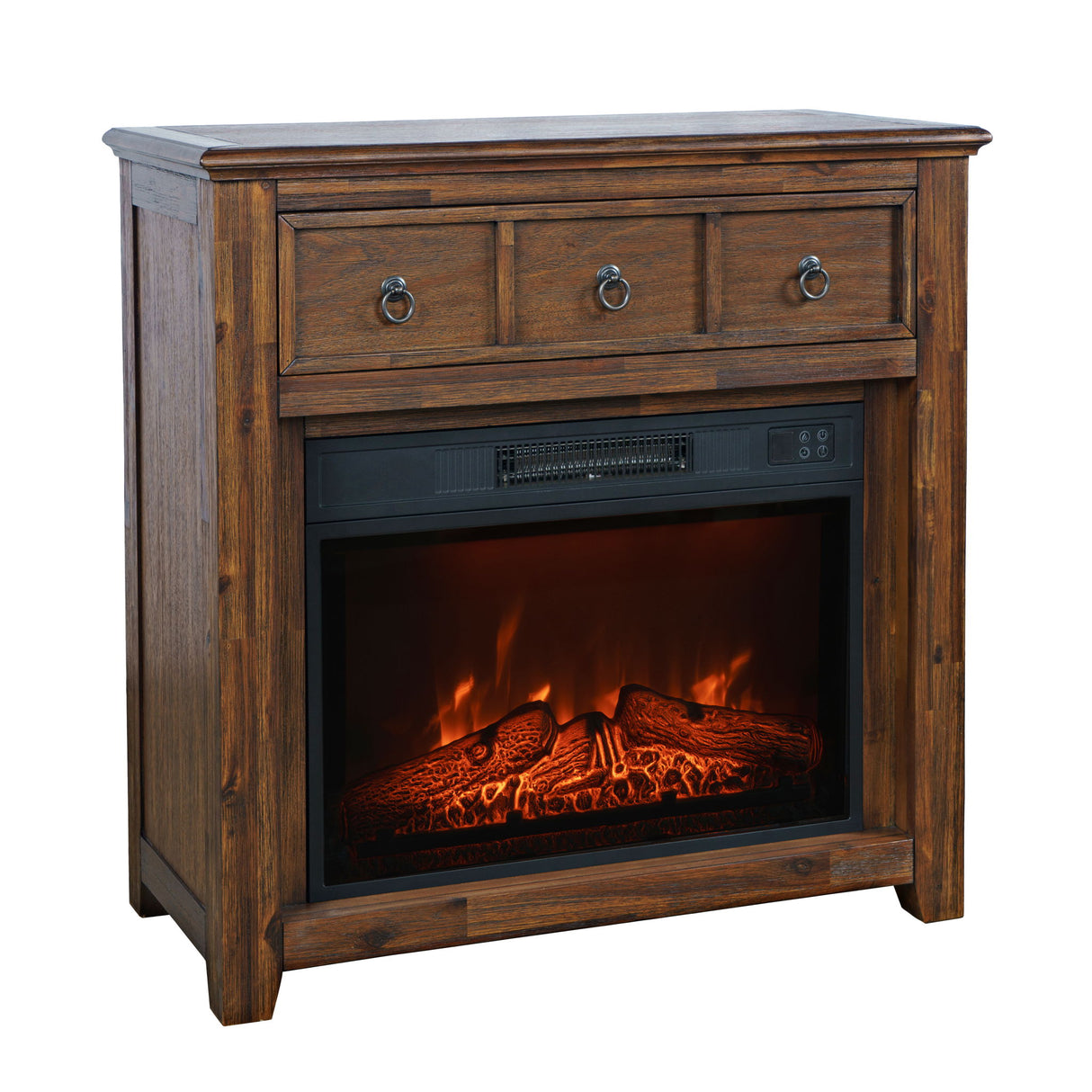 Bakersfield - Electric Fireplace Media Console - Brown