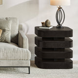 Brix Square End Table - Espresso