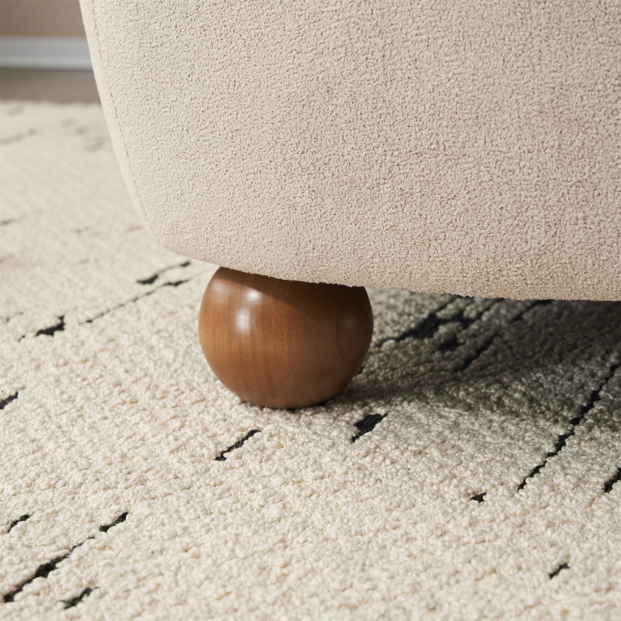 Modern Low Back Accent Upholstered Armless Living Room Chairs, Round Feet