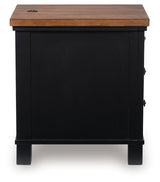 Wildenauer - Brown / Black - Chair Side End Table