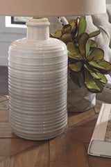 Marnina - Ceramic Table Lamp (Set of 2) - Taupe