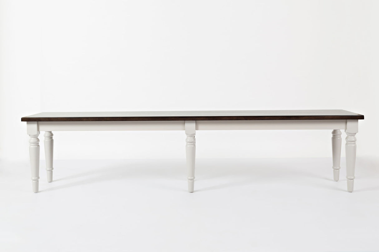 Orchard Park - 76" Bench - Soft Gray / Dark Brown