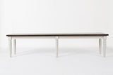 Orchard Park - 76" Bench - Soft Gray / Dark Brown