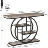 Console Table With 4 Tier Design For Living Hallway
