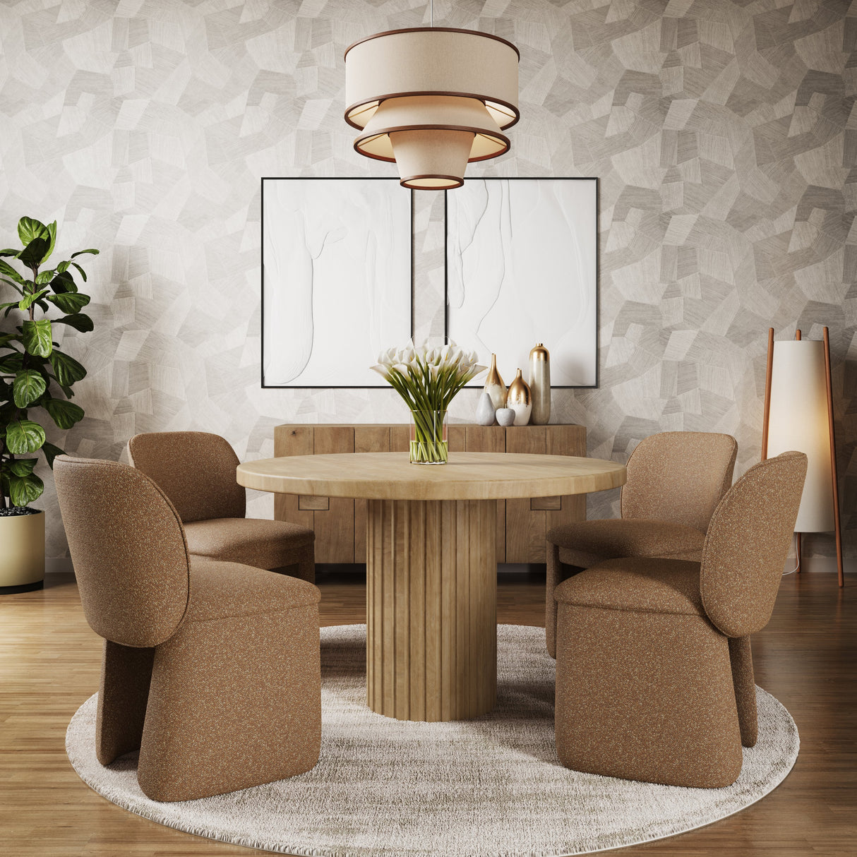 Breck 48" Pedestal Dining Table