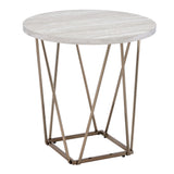 Rowyn - Faux Marble Top Table