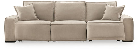 Carceri - 3-Piece Power Sectional Reclining Sofa With Armless Power Recliner - Cashmere