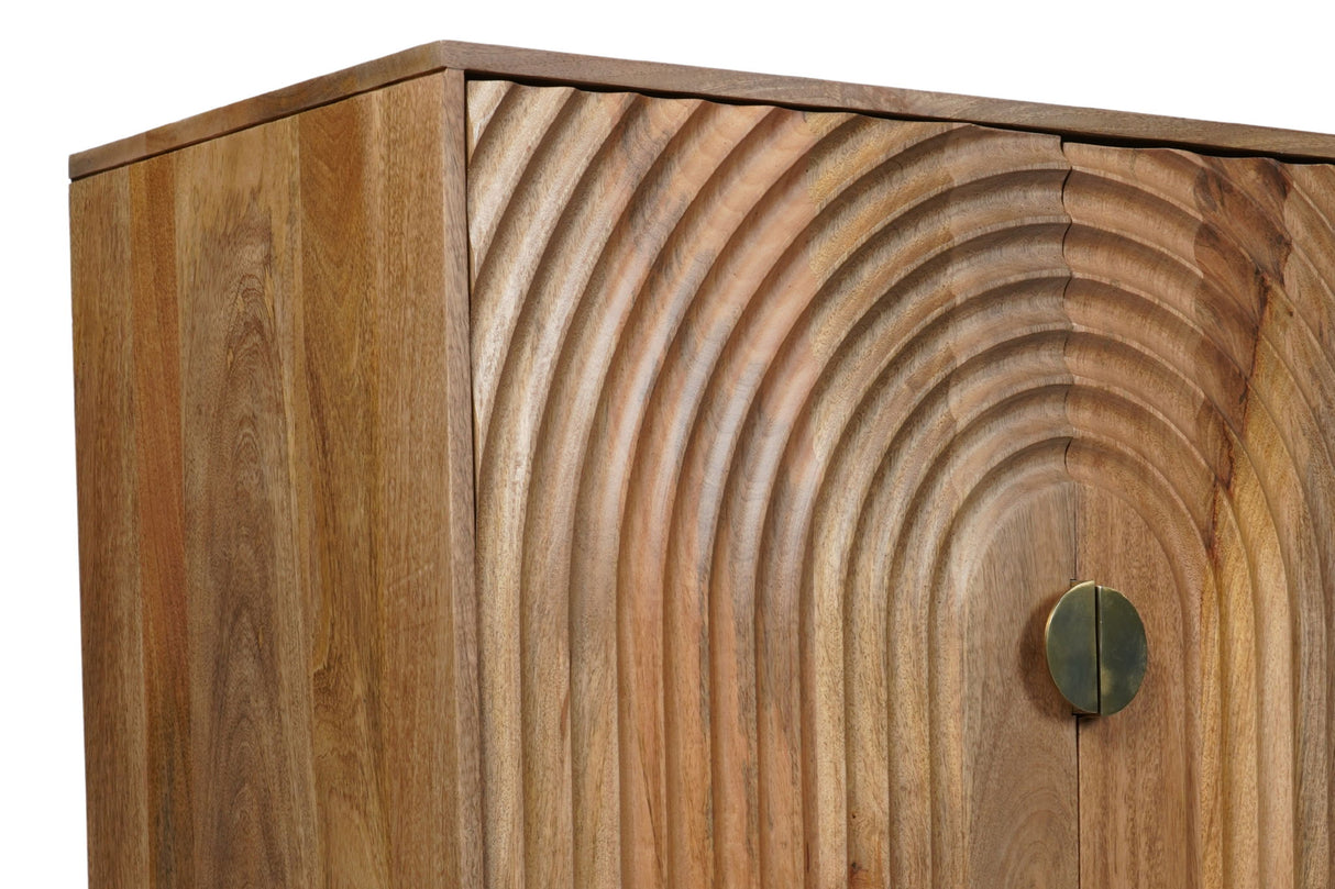 Asher - 4 Door Accent Cabinet - Natural
