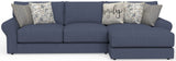 Cape May - Sofa Chaise With Comfort Coil Seating And 5 Accent Pillows