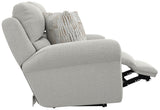 Kellen - Lay Flat Reclining Loveseat - Ecru