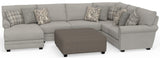 Livingston - Sectional With Comfort Coil Seating And Accent Pillows