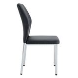 Luxury Simple High Resilience Dining Chair With Metal Legs