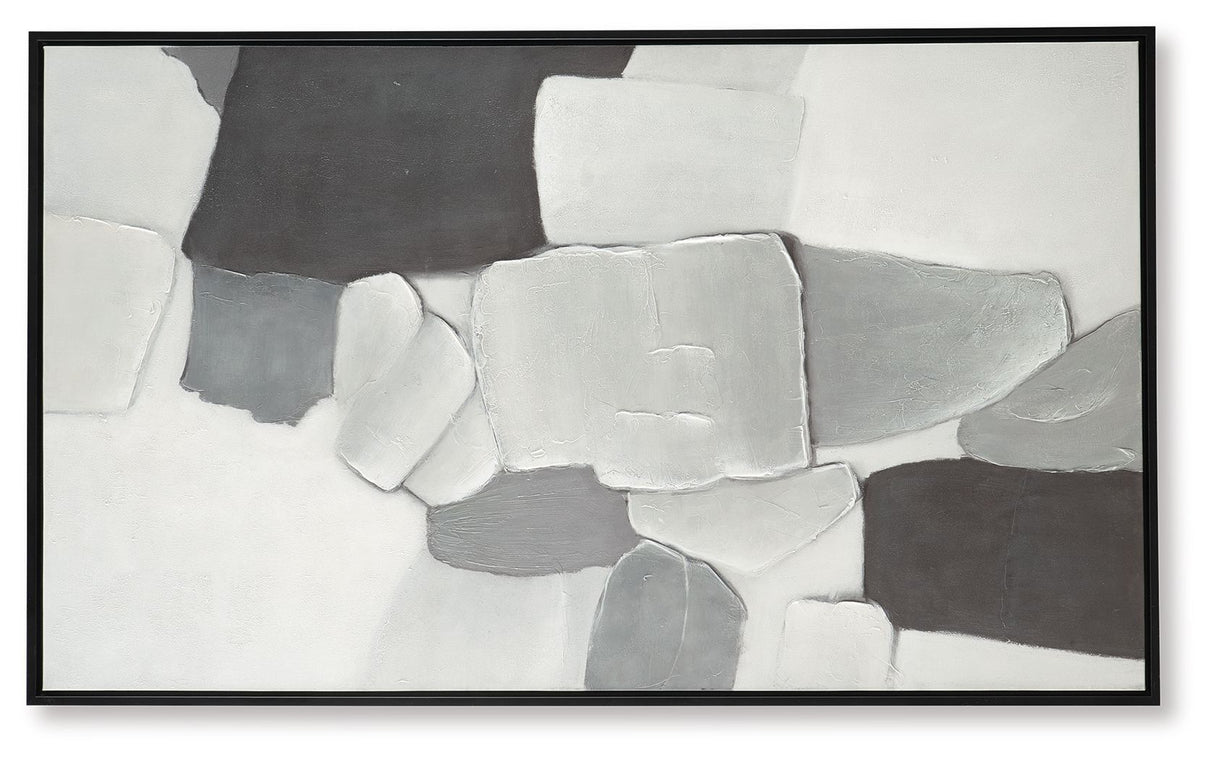 Adilson - White / Gray / Black - Wall Art