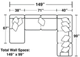 Crawford - Sectional With Accent Pillows