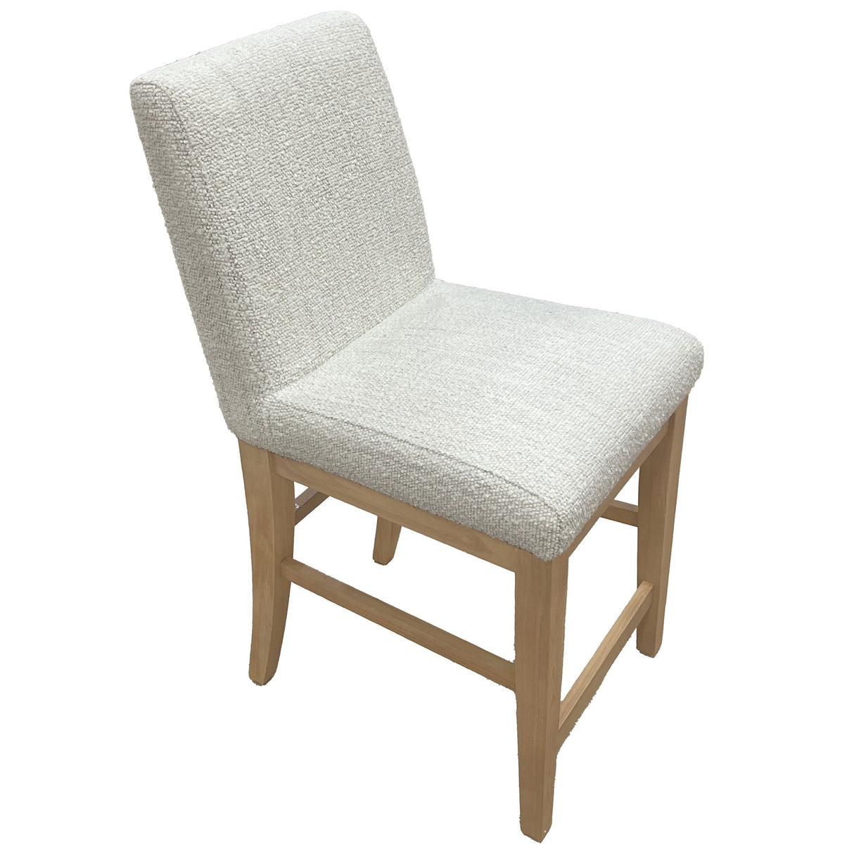 Sequoia - Upholstered Counter Stool (Set of 2) - Natural Brown / White
