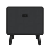 Halo - Square Smart End Table - Black