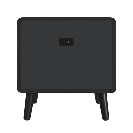 Halo - Square Smart End Table - Black