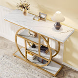 Console Table With 4 Tier Design For Living Hallway