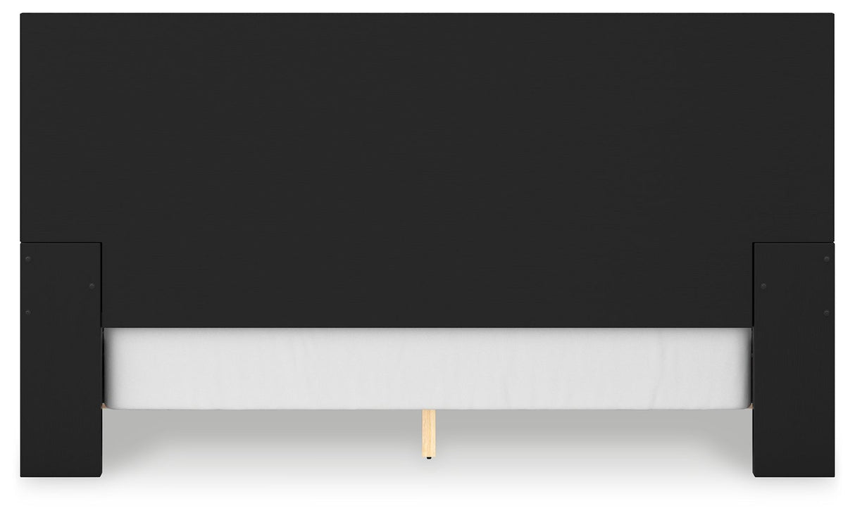 Londer - Black - King Panel Bed