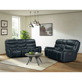 Aruba - 2 Piece Living Room Set (Sofa & Loveseat) - Pebble Navy