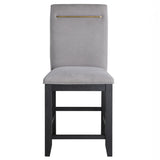 Yves - Counter Chair (Set of 2) - Gray