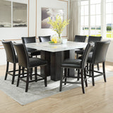 Camila - Square Counter Dining Set - White Top