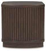 Korestone - Dark Brown - Square End Table