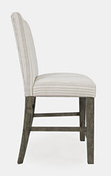 Telluride - Upholstered Counter Stool (Set of 2) - Driftwood Gray / Beige