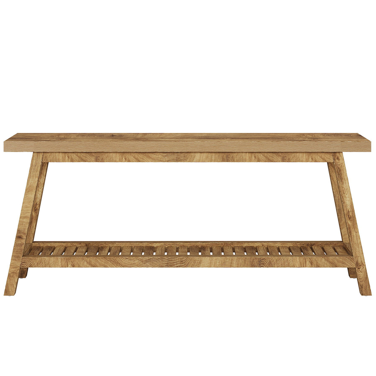 Extra Long Console Table With 2 Tier Open Storage