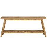 Extra Long Console Table With 2 Tier Open Storage