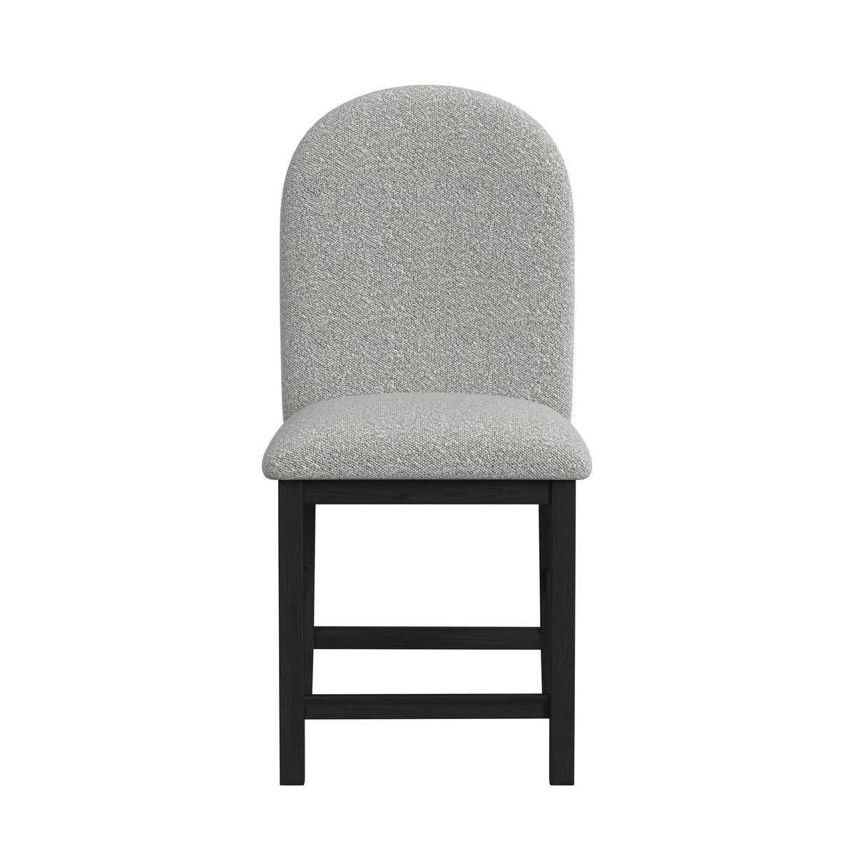 Portland - Round Back Counter Stool (Set of 2) - Black / Gray