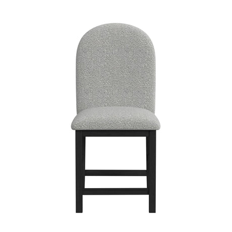 Portland - Round Back Counter Stool (Set of 2) - Black / Gray