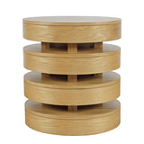 Brix Round End Table - Espresso