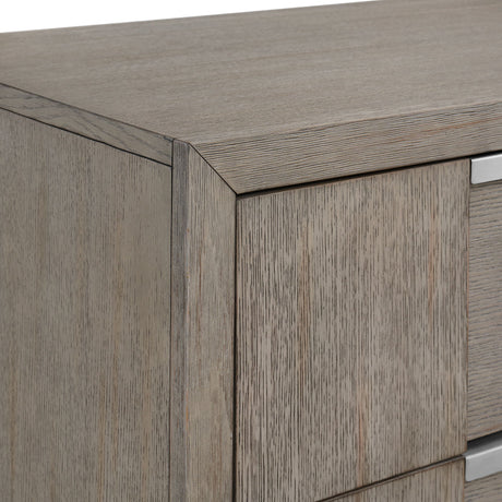 Kelis - 3 Drawer Nightstand With USB - Gray