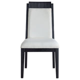 Dining Side Chair (Set of 2) - Black / Ivory
