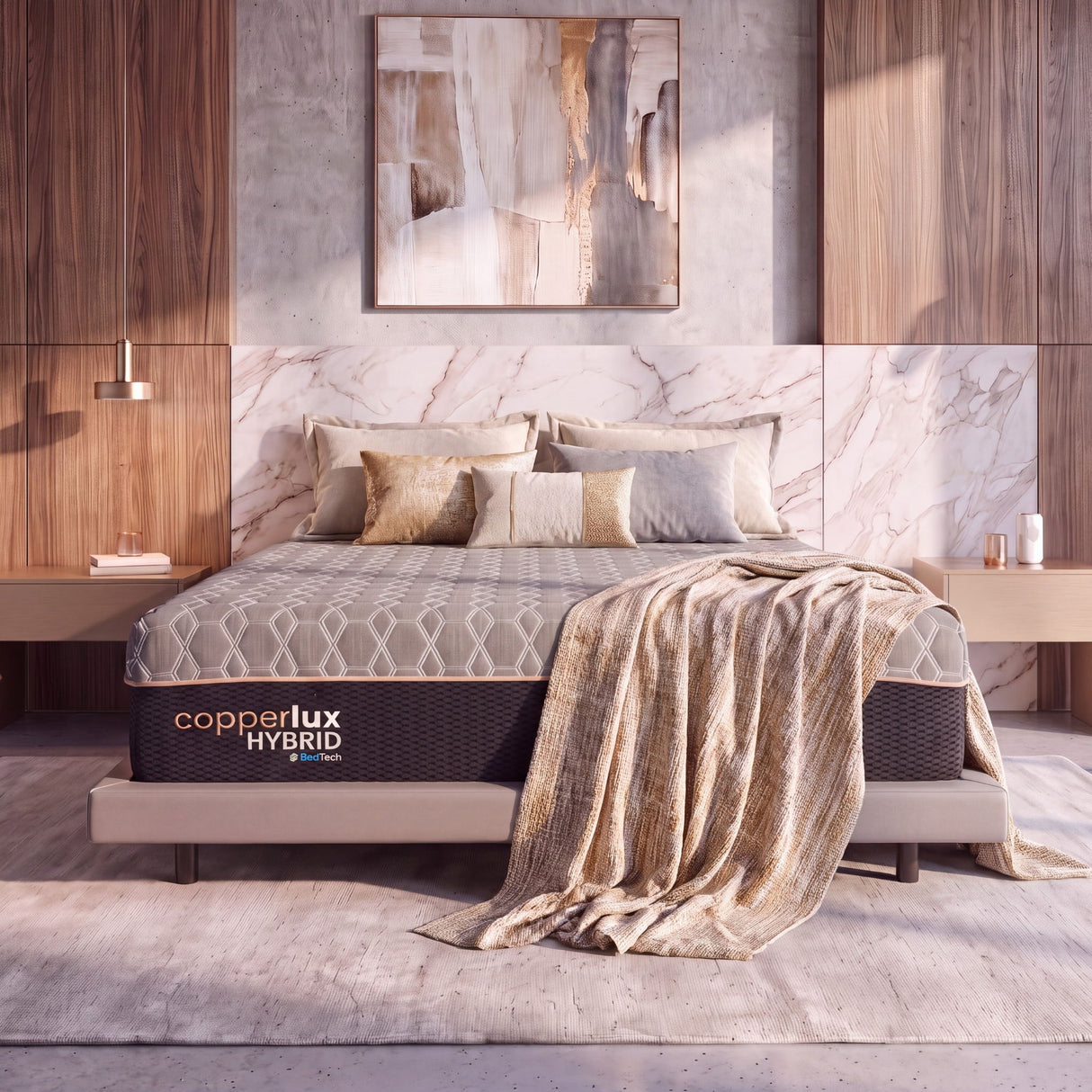 BedTech Copper Lux Hybrid - 12" Mattress
