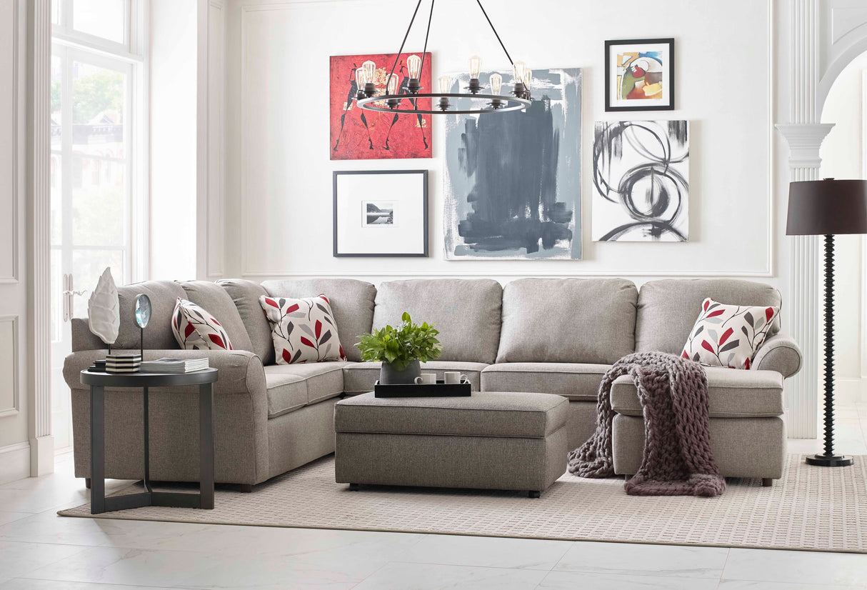 Malibu - Sectional & Storage Ottoman Set