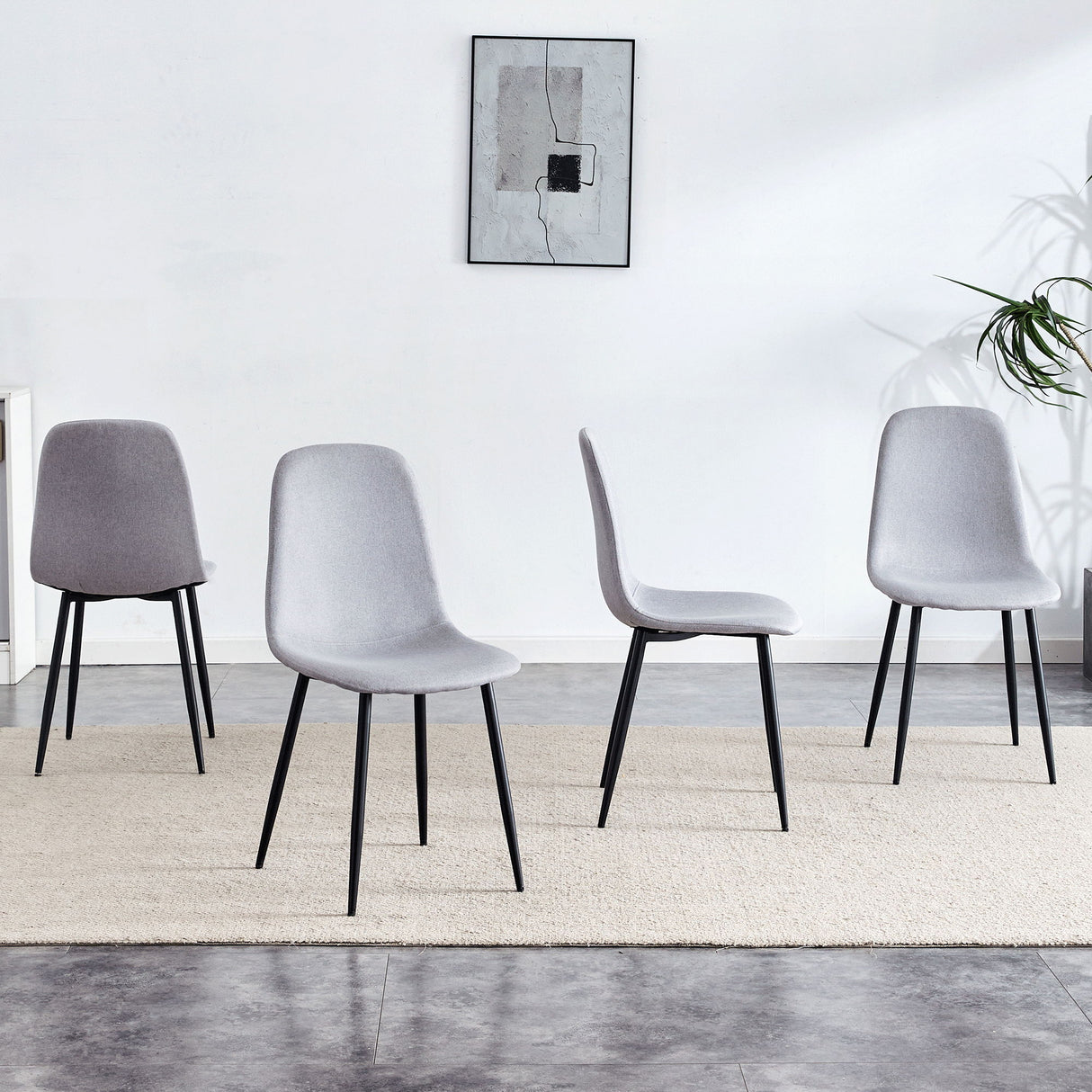 Combined Spoon Chairs, Perfectly Matching Minimalist And Scandinavian Style