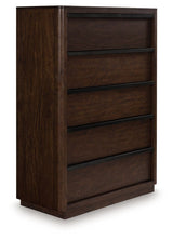 Dilenno - Dark Brown - Five Drawer Chest