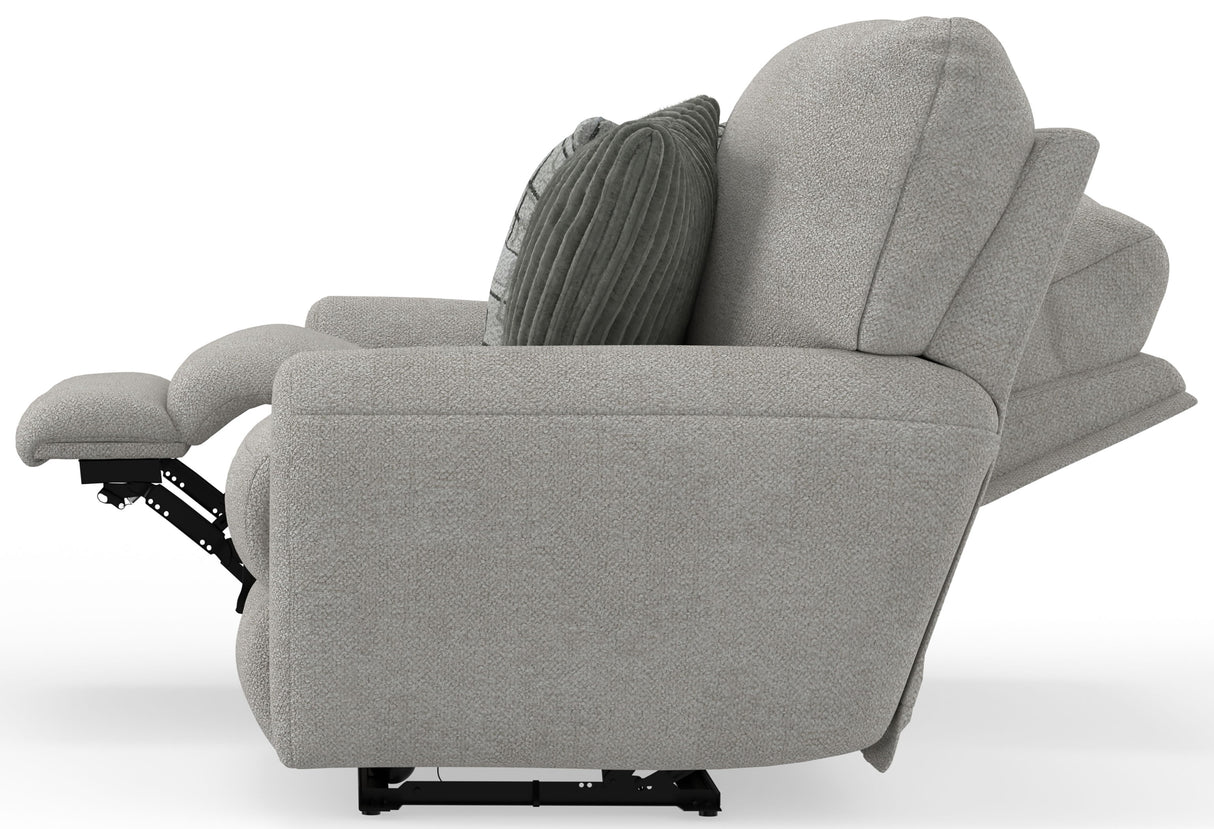 Maxwell - Power Deep Seat Reclining Loveseat - Cream