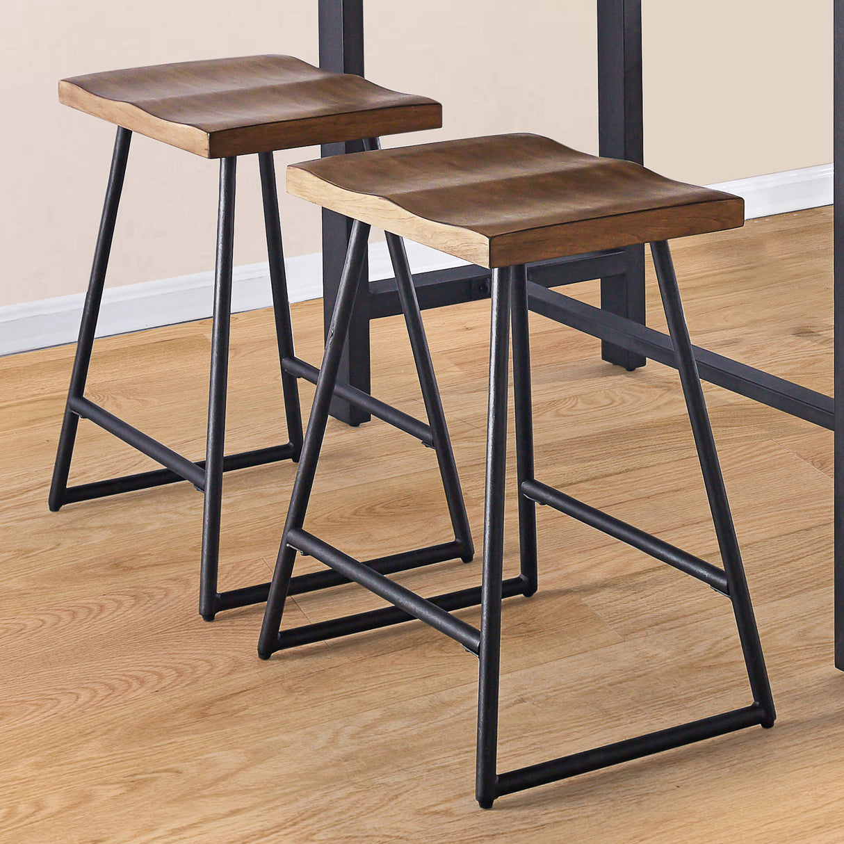 Landon - Counter Stool (Set of 2) - Light Brown