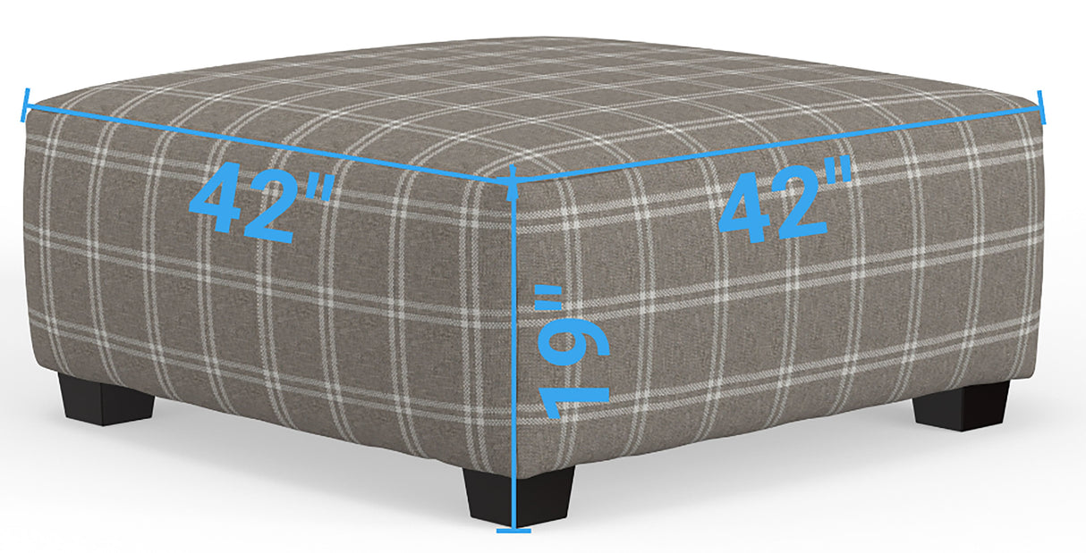 Magnolia - Cocktail Ottoman - Mink