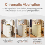 Narrow 2 Drawer End Table