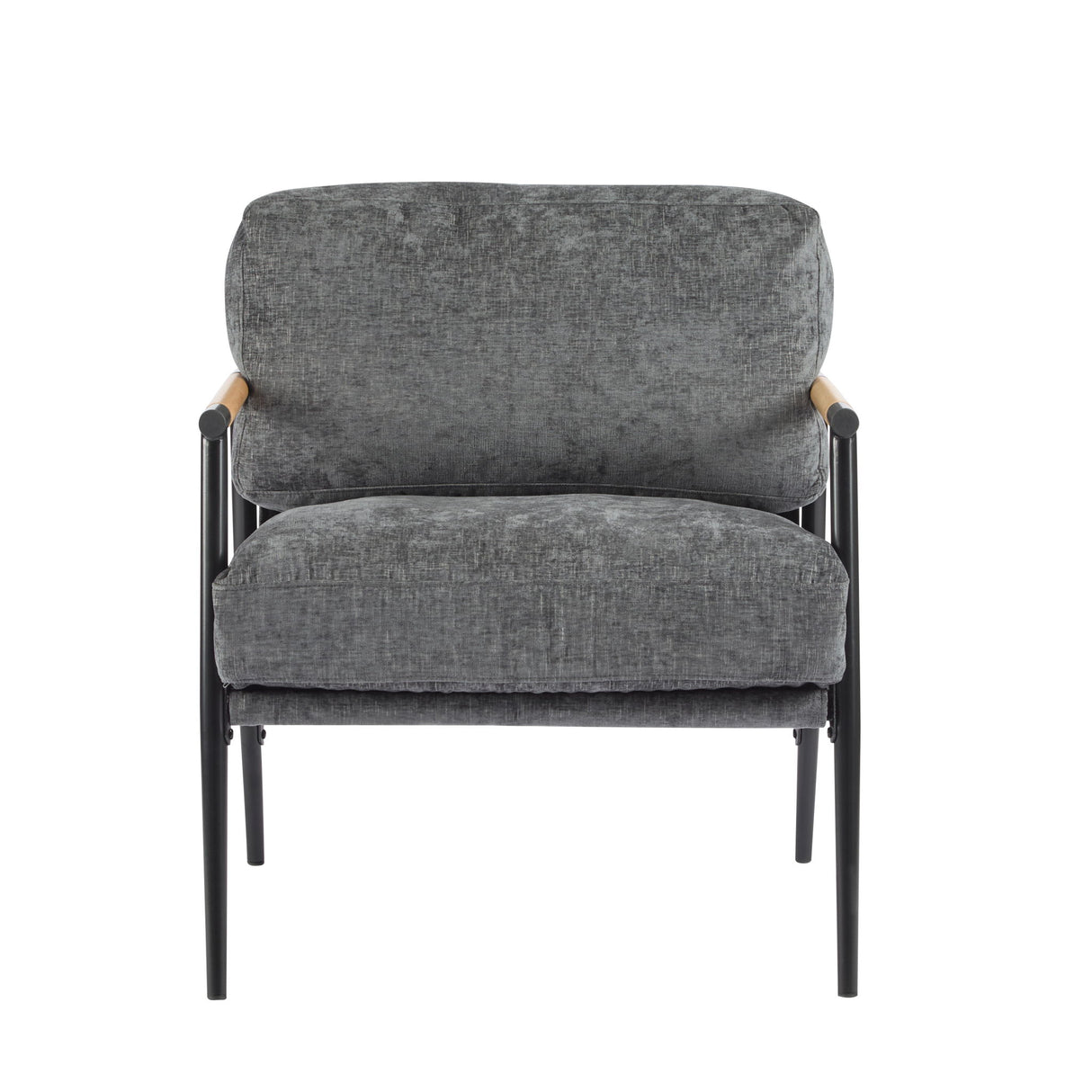 Modern Accent Chair With Plush Cushions, Cozy Seating