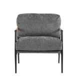 Modern Accent Chair With Plush Cushions, Cozy Seating